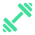 Icona rappresentante un manubrio con cui fare pesi